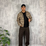 Jeans Wide Fit Brown