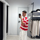 Polo Over Crop Red