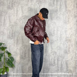 Jacket Leather Red