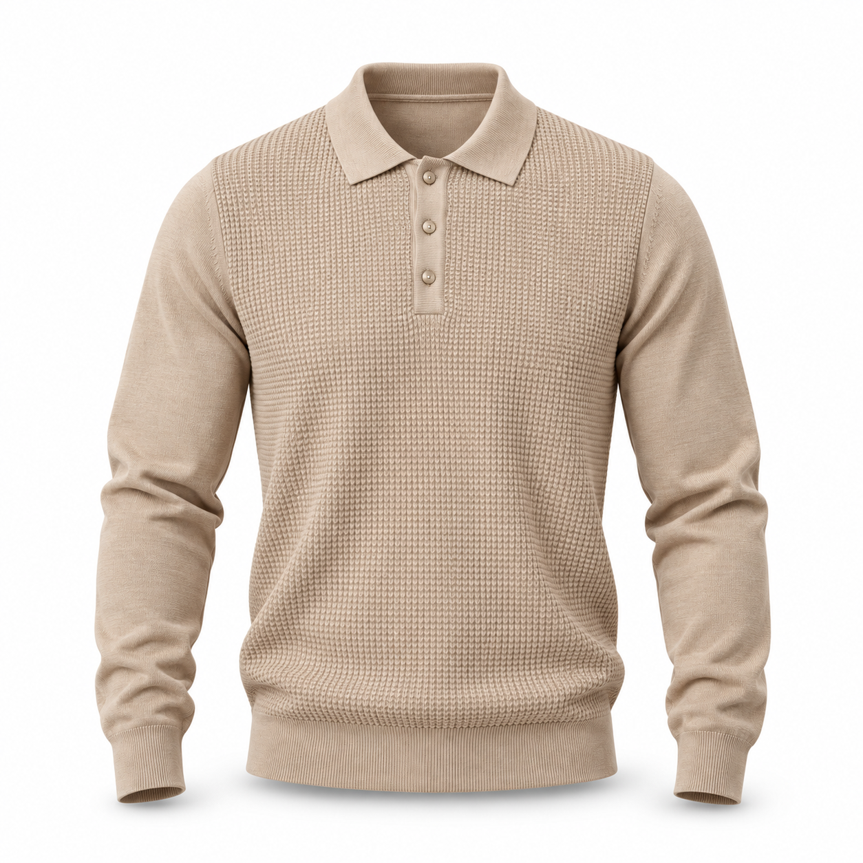 Polo Filo Waves Beige