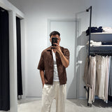 Camicia Crop Brown