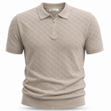 Polo Filo Zip Positano Beige