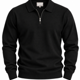 Polo Filo Zip Black