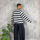 Long Sleeve Crop Blue