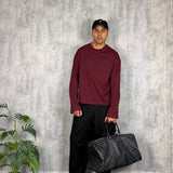 Longsleeve Crop Modern Wine