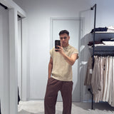 Polo Filo Smanicata Beige