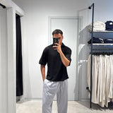 Polo Crop Tragorata Black