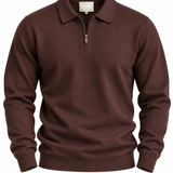 Polo Filo Zip Brown
