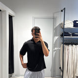 Polo Crop Tragorata Black