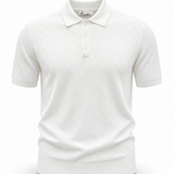 Polo Filo Geometric White