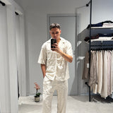 Coordinato Myk Lino Beige