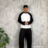 Longsleeve Double Crop Black