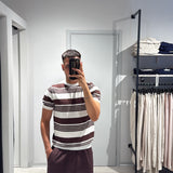 T-Shirt Filo Stripes Brown