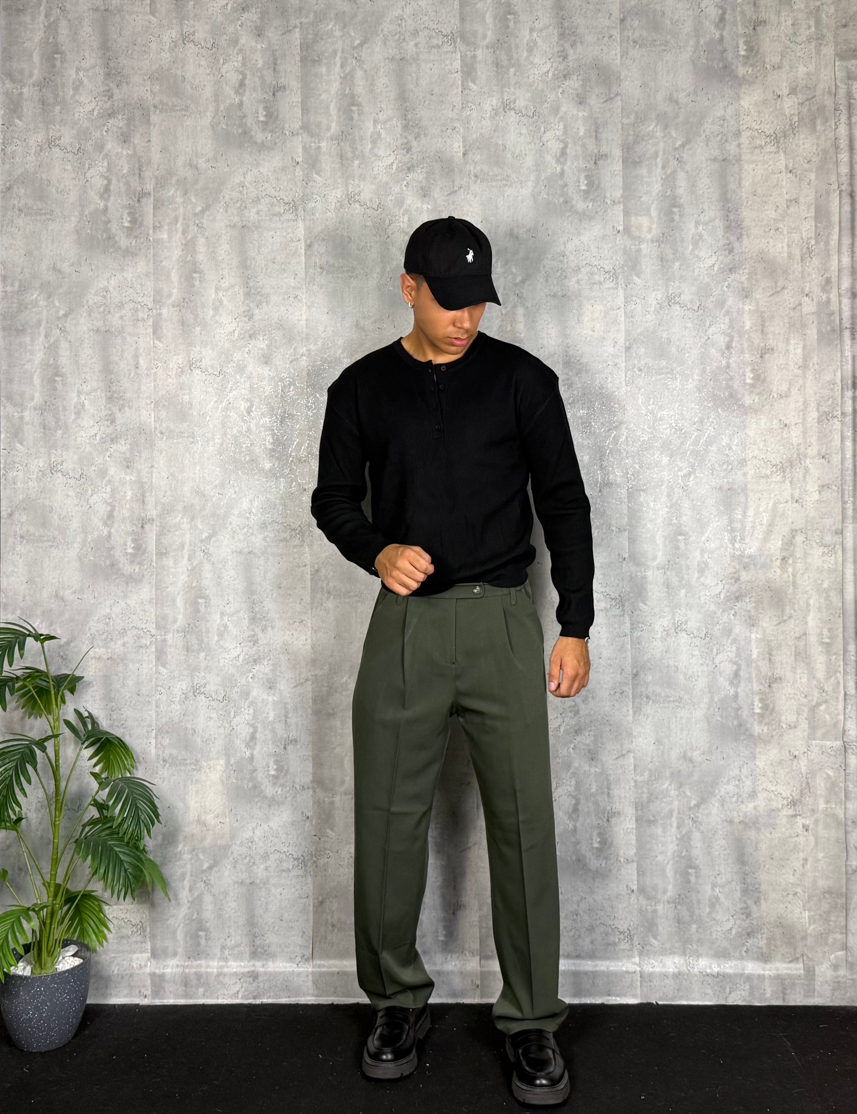 Pantalone Wide Fit Green