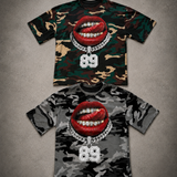 T-Shirt Military Grey Lips