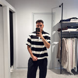 Polo Over Crop Black