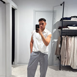 Pantalone Wide Leg Grey