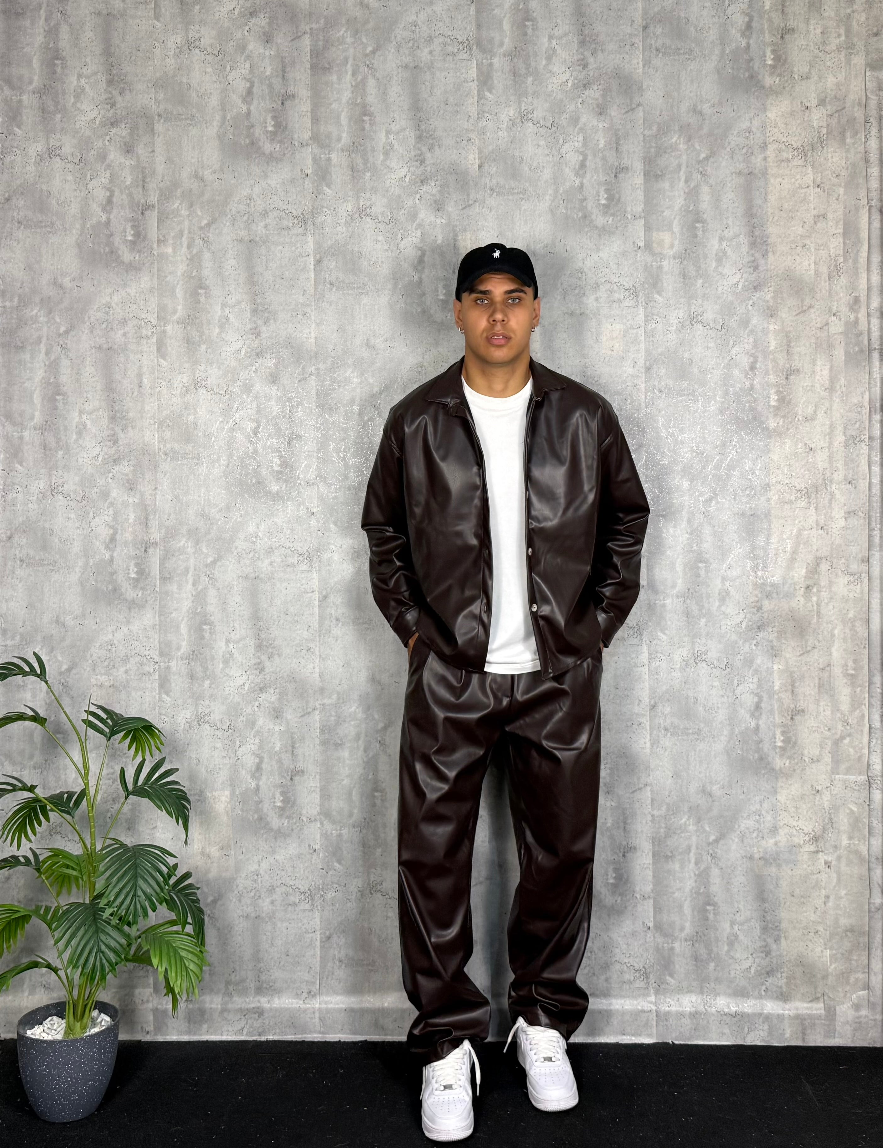 Coordinato Pelle Brown