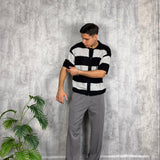 Cardigan Stripes Black