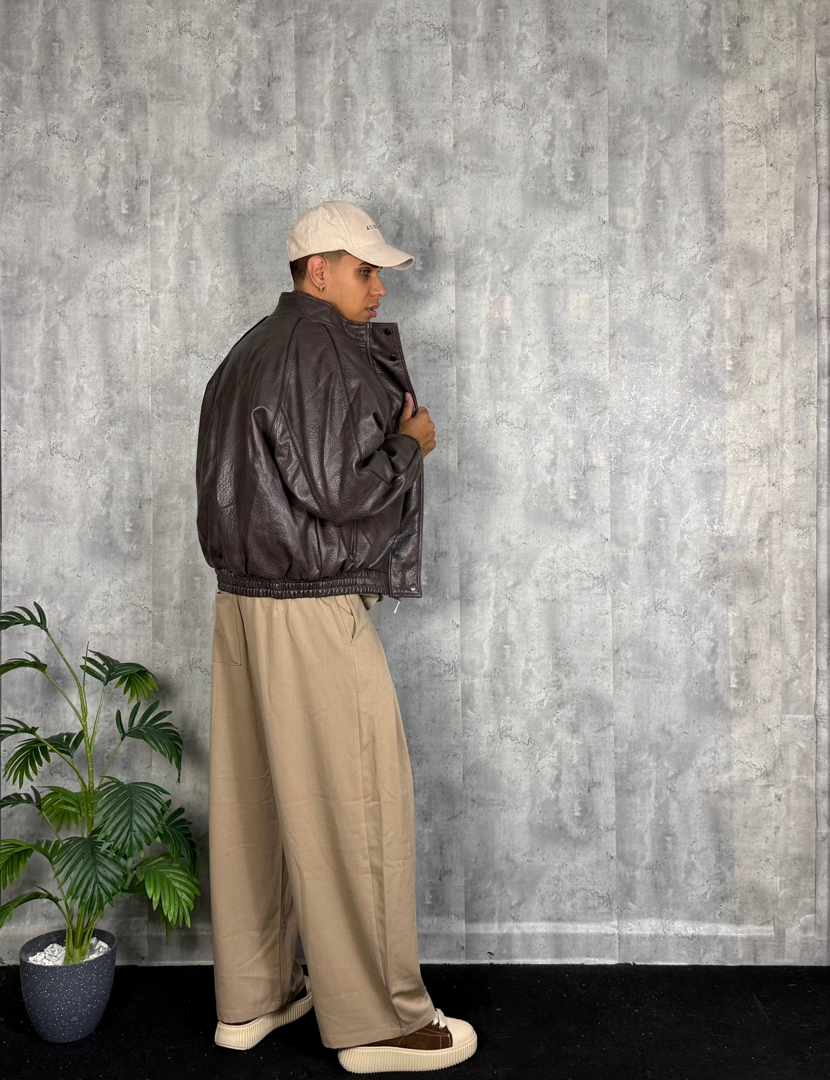 Jacket Cropped Brown