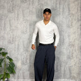 Pantalone Business Gessato Blue