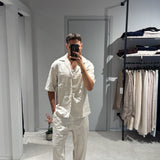 Coordinato Myk Lino Beige