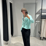 Camicia Ami Linen Green