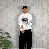 Longsleve Eyes Crop White