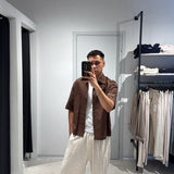 Camicia Crop Brown
