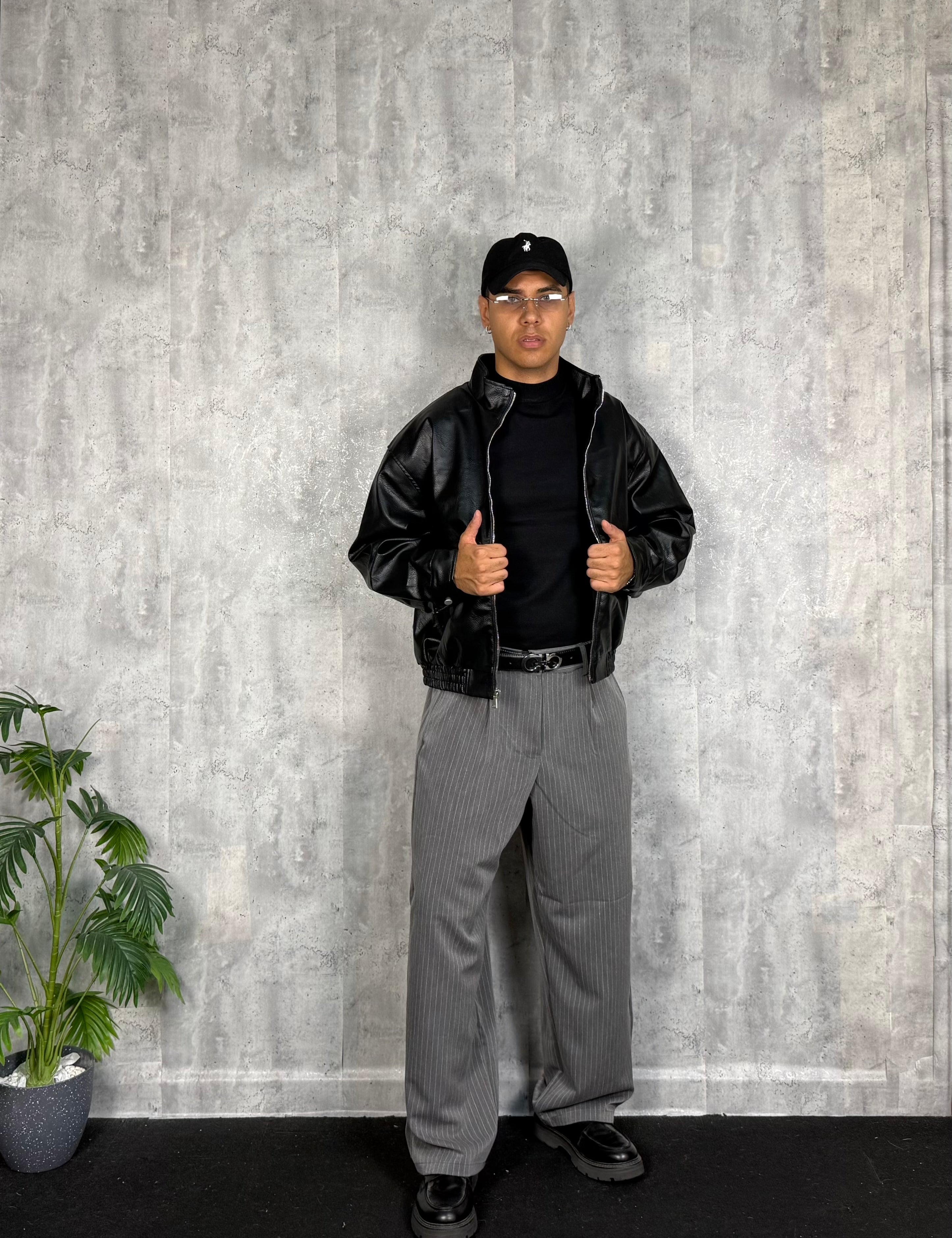 Pantalone Business Gessato Grey