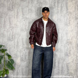 Jacket Leather Red