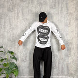Longsleeve Two Lips White