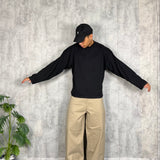 Longsleeve Maxi Crop Black