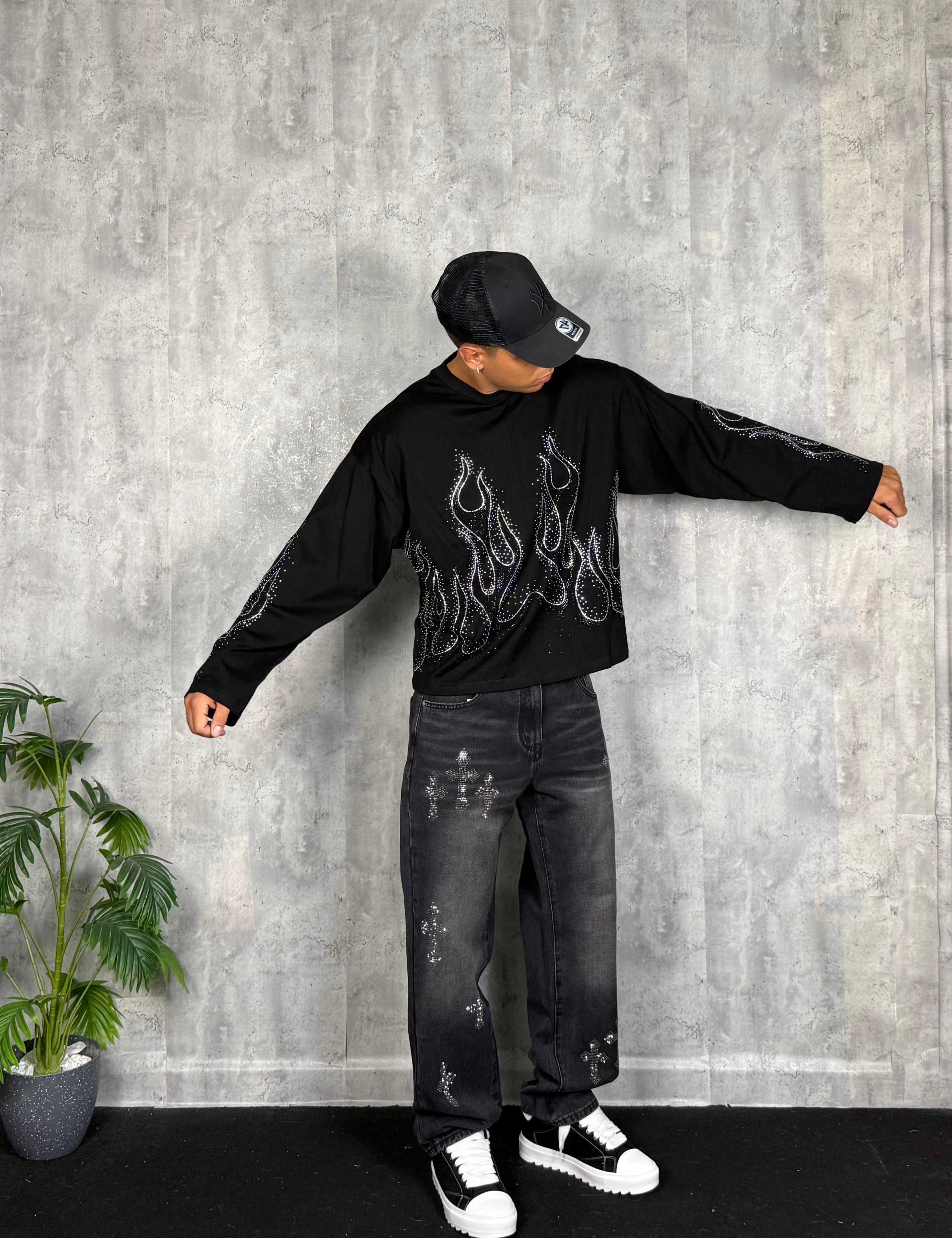 Longsleeve Diamond Black