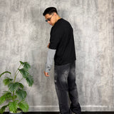 T-Shirt Double Square Black