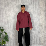 Polo Over Cropped Red