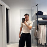 Pantalone Lino Piences Black