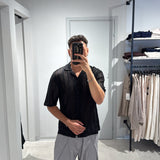 Camicia Filo Traforata Black