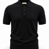Polo Filo Geometric Black