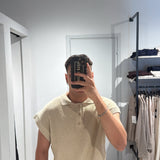 Polo Filo Smanicata Beige