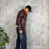 Jacket Leather Red