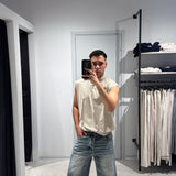 Canotta Cottone Over Beige