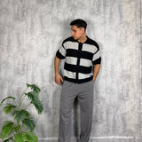 Cardigan Stripes Black