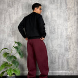 Hoodie College Zip Black