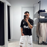 Jeans Ropture White