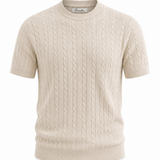 T-Shirt Filo Treccia Beige