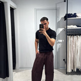 Pantalone Lino Piences Brown