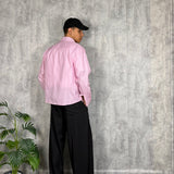 Camicia Crop Gessata Rose