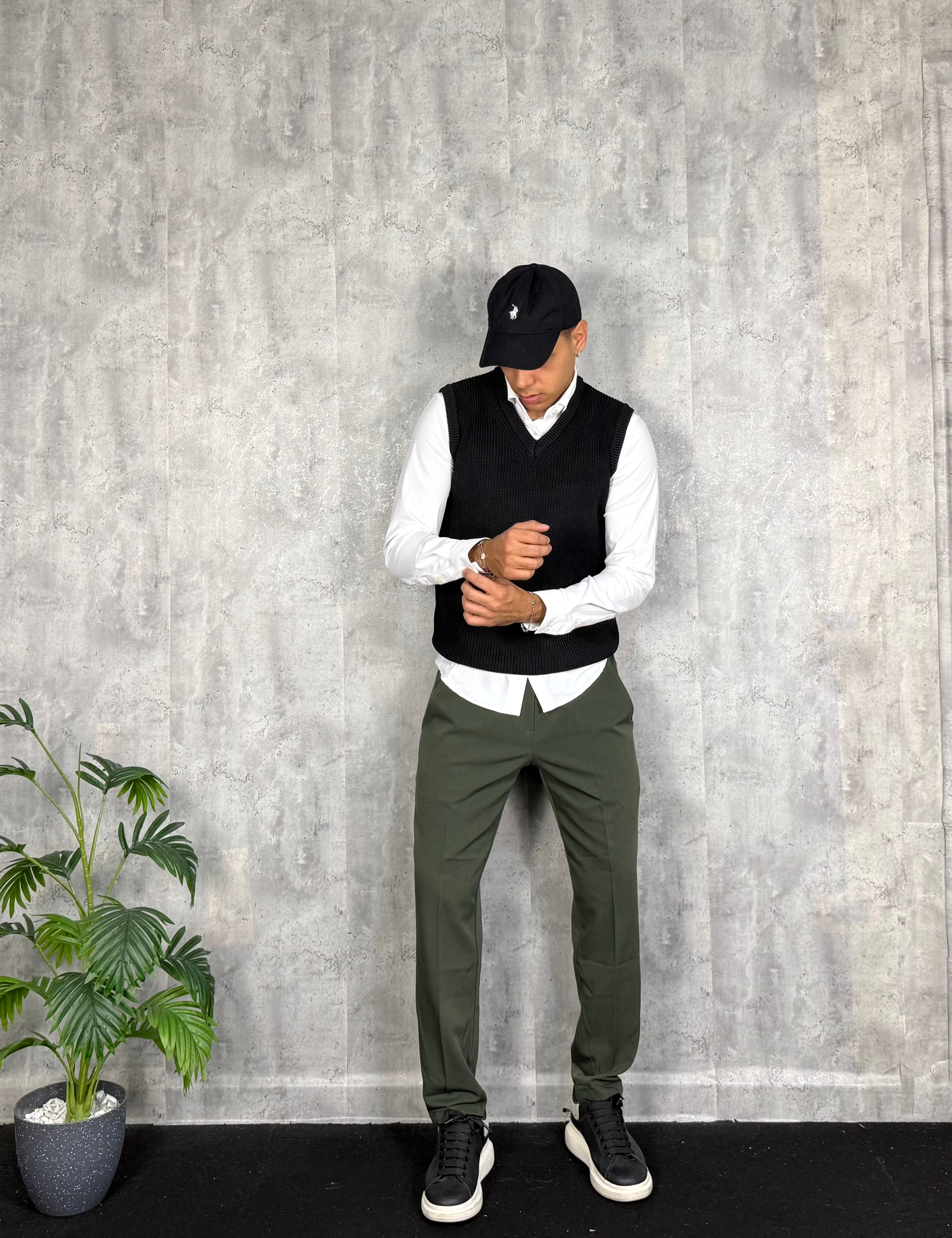 Pantalone Classic Fit Green