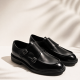 Mocassino Doppia Fibia Black